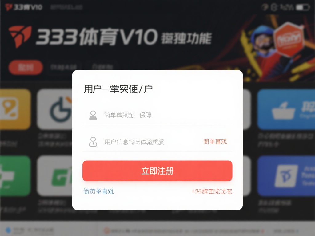深度解析333体育v10账号功能与注册福利攻略 用户一旦完成注册,就可以立即开始使用333体育v1